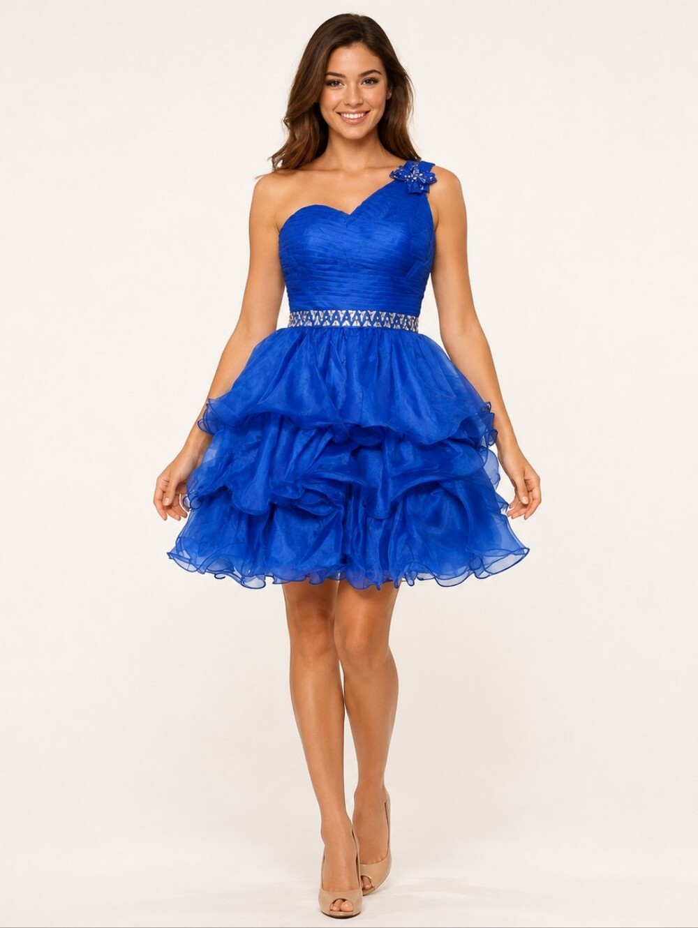 NWT Witness of Love Royal Blue Rhinestone Pageant Dress Size 10 #0272